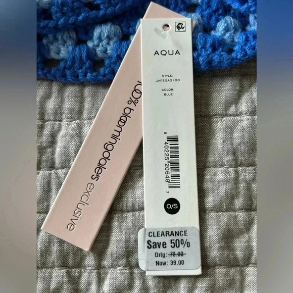 NWT- AQUA Crochet Colorful Bucket Hat One Size NWT - Picture 4 of 5